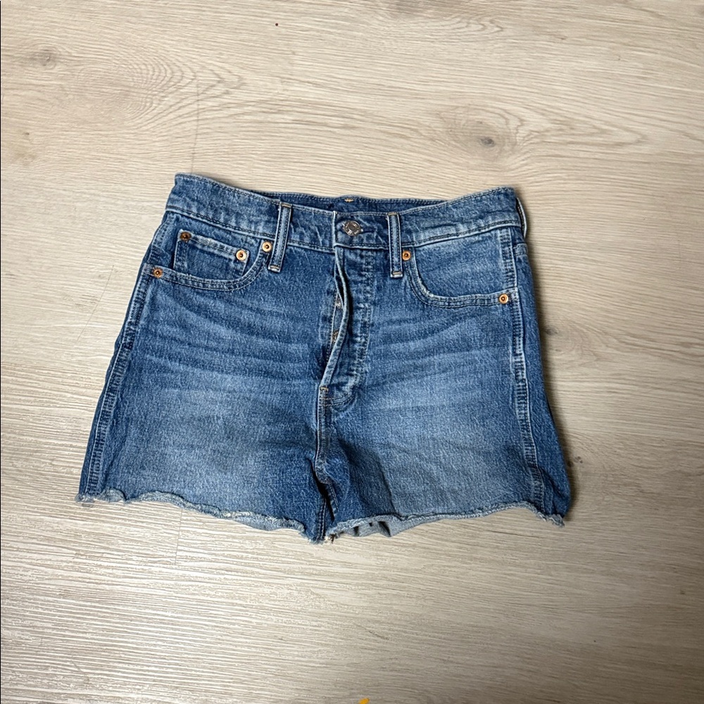 GAP Cheeky Short Ski High Women's Blue Denim Jean Shorts